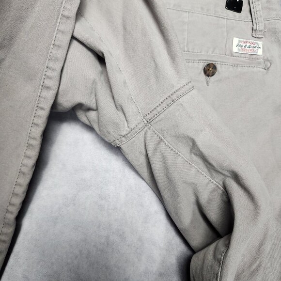 Flag & Anthem Pants Men 31x30 Warm Gray Straight Leg Casual Chino Stretch Cotton - Picture 10 of 15